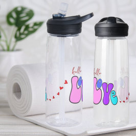 Fonte do estilo "Olá Amor" Retro 70 Corações verme