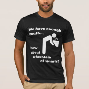 Fonte do humor Smarts Engraçado da Camisa T