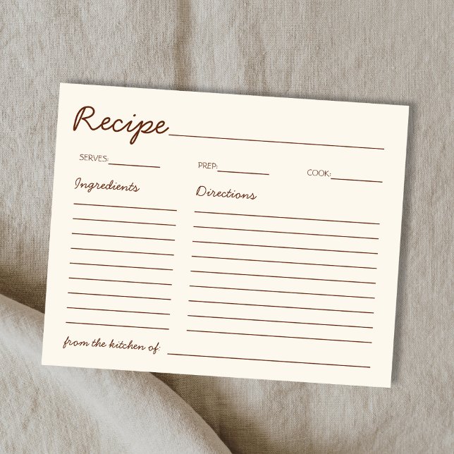 Fonte Manuscrita Marrom Receita Para a Noiva (Handwritten Font Brown Recipe For The Bride)