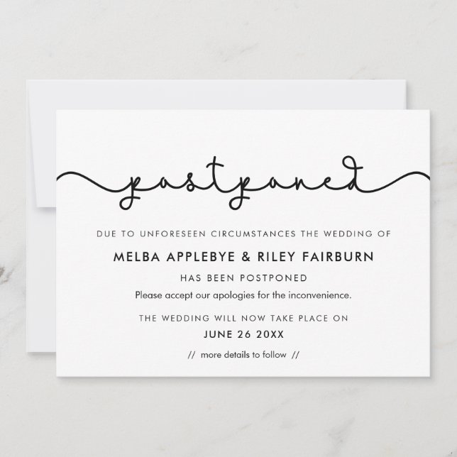 Fonte simples e fofo adia anúncio (Frente)