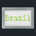 Fonte verde e amarela do Brasil<br><div class="desc">Brasil com letra verde e amarela na máquina de escrever. Design original.</div>