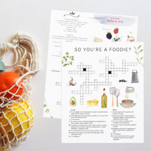 Foodie Chef Watercolor Recebe Quebra-cabeça de Pal