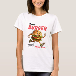 Foodie Gift Camisa Engraçada Camisa de Hambúrg
