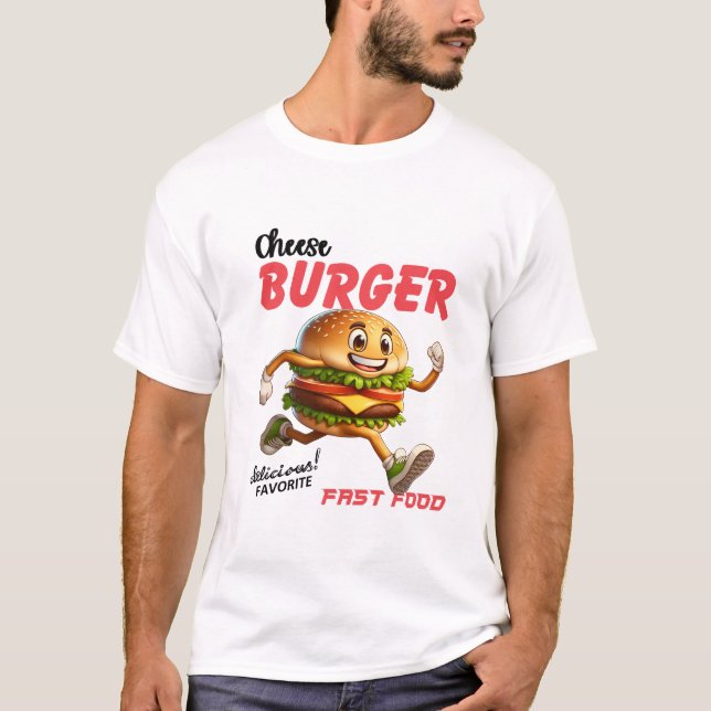 Foodie Gift | Camisa Engraçada | Camisa de Hambúrg (Frente)