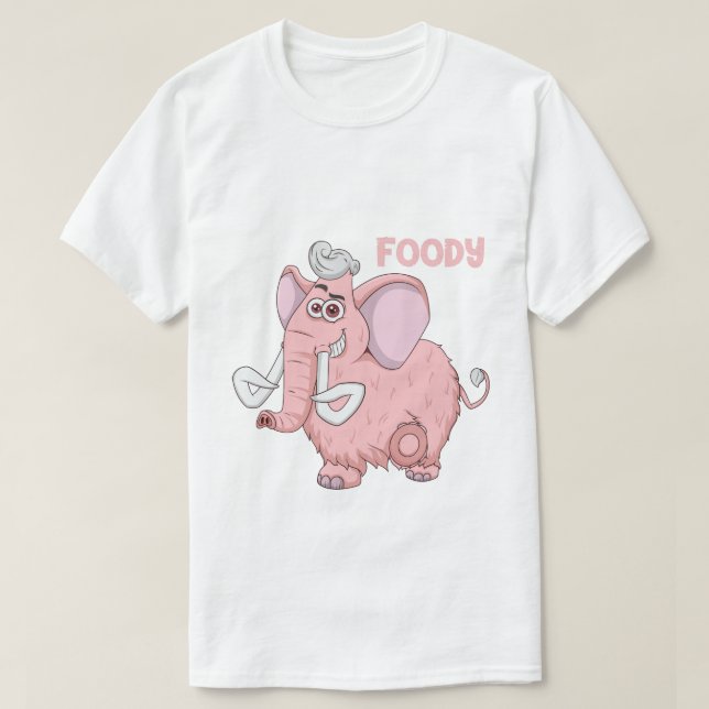 FOODY - T-shirt masculina (Frente do Design)