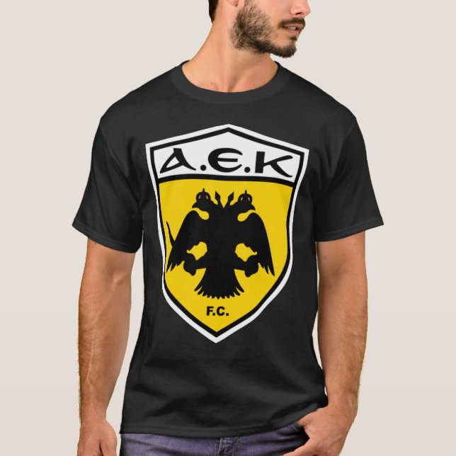 FOOTBALL-AEK ATHENS LOGO T-Shirt essencial (Frente)