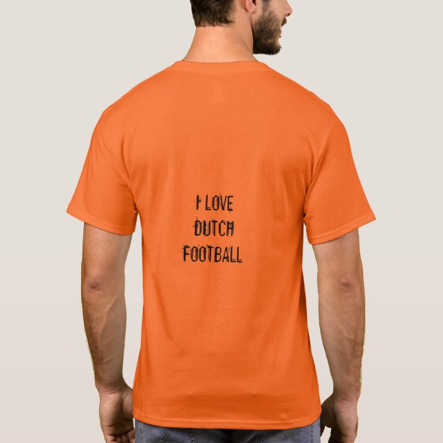 Football Hup Holland Hup Orange Dutch T-shirt (Verso)