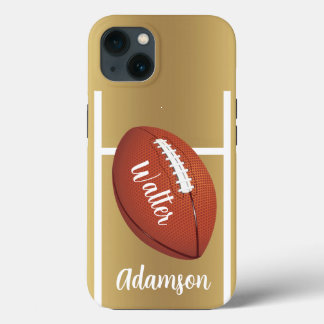 Football on a Stylish Gold background Personalize