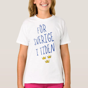 För Sverige mim camiseta de Tiden, divisa da