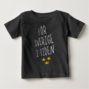 För Sverige mim camiseta sueco da divisa de Tiden