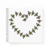 "For the Love of Bees" Heart Design