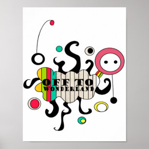 fora ao país das maravilhas - impressão