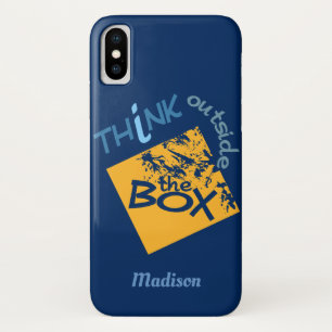 Fora da Caixa capas de telefone de nome personaliz