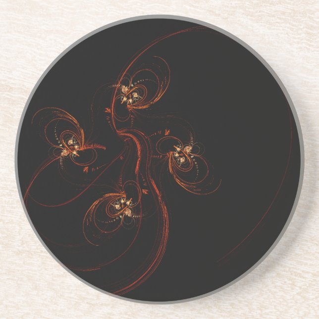Fora da Porta copos de Aranha Abstrato (Frente)