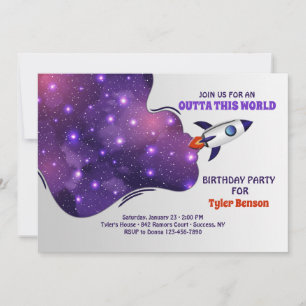 Fora deste Convite de aniversário Mundial