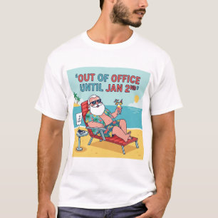 Fora do Escritório – Camiseta de Férias Pós-Natali
