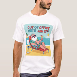 Fora do Escritório – Camiseta de Férias Pós-Natali