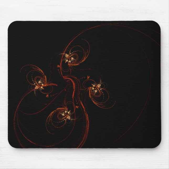 Fora do Mousepad Abstrato de Arte Escura (Frente)
