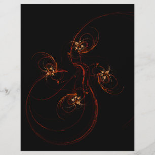 Fora do Panfleto Abstrato de Arte Escura