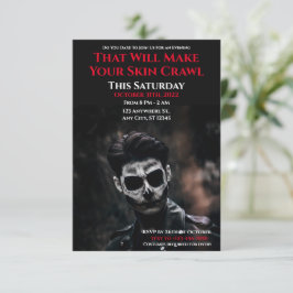 Fora do seu Convite de Festa de Halloween de Grita