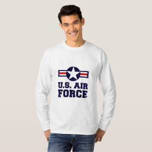 Força Aérea Militar de Camisa Masculina