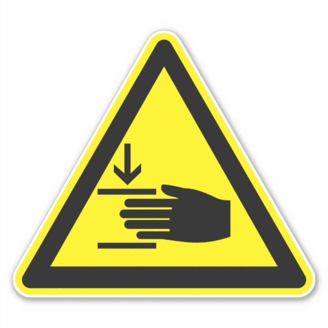 Força de Esmagamento da Mão de Acima da Etiqueta (Frente)