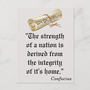 Força de uma Nação, Democratas VOTAM! Cartão Posta