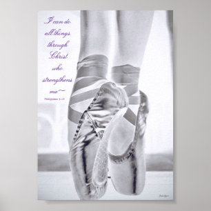 Força do Balé na arte personalizada do Poster 5x