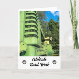 Força e Dedicação - Cartão de Dia do Trabalho