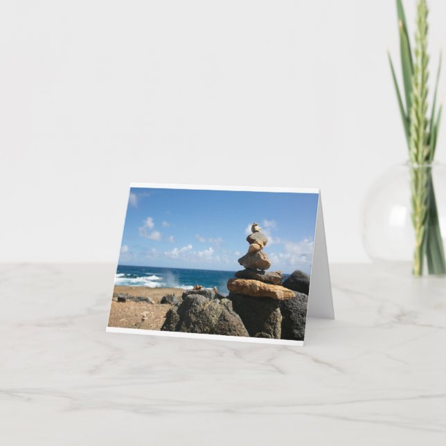 Força e equilíbrio - Cartão dobrado do Vazio (Frente)