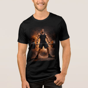 Força Implacável – Camiseta de Levantamento de Pes