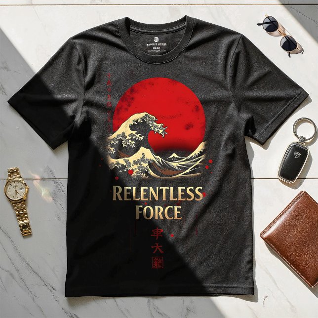 Força incansável - Camiseta Design de Motivação (Criador carregado)