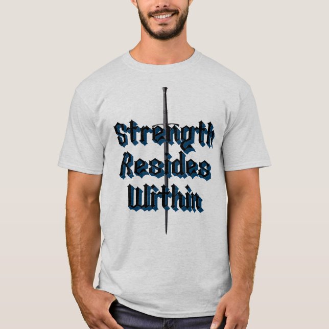 Força Reside Dentro - Camiseta Masculina (Frente)