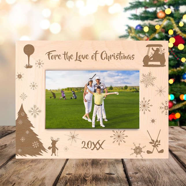 Fore the Love of Christmas Golf Christmas Wooden  (Criador carregado)
