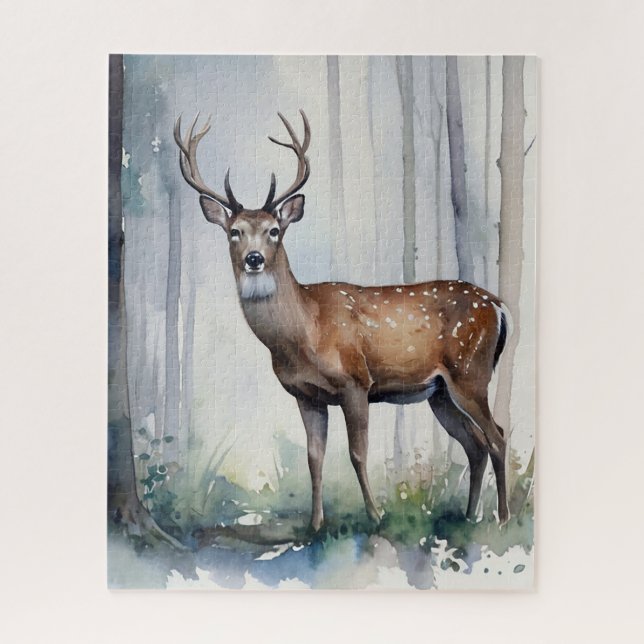 Forest Deer Quebra-cabeça (Vertical)