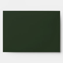 Forest Green Italian Garden Wedding Return Address