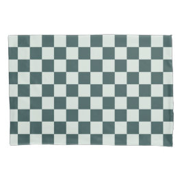 Forest green moss checkerboard pattern