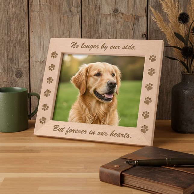 Forever In Our Hearts Memorial Pet Photo (Forever In Our Hearts Memorial Pet Photo Engraved Frames)