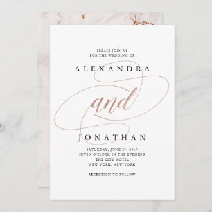 Forever Ingressou Convite para Casamento Elegant