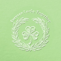 Forever Lucky Together Wreath Shamrock Anniversary