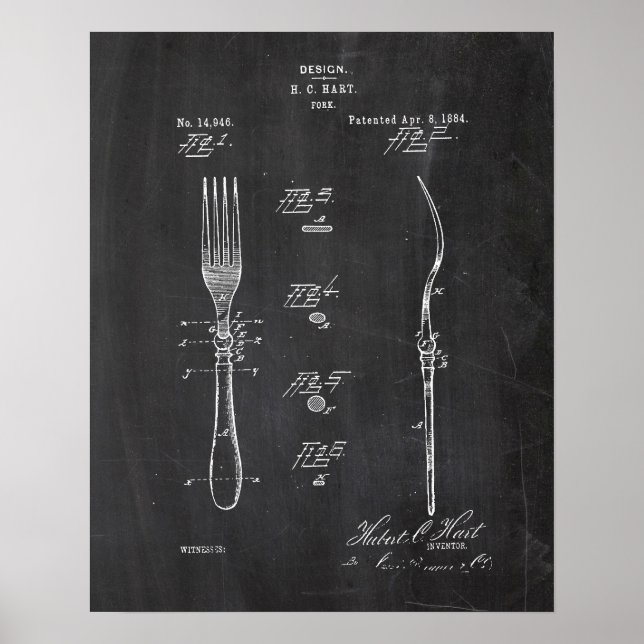 Fork Patent Poster (Frente)