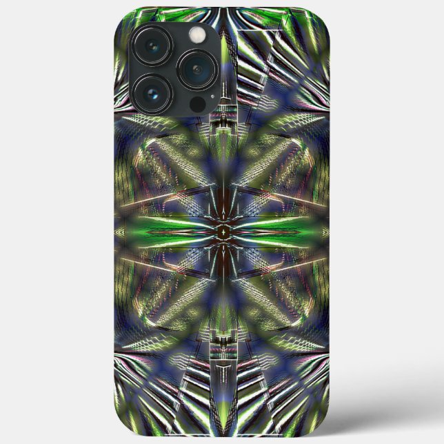forma abstrato em linhas pontilhadas em verde enve (Verso)