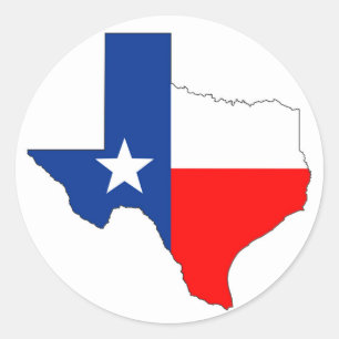 forma da etiqueta da bandeira do mapa de texas