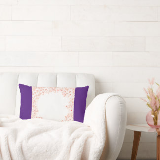 forma de almofada de flores cor-de-rosa abstrato.