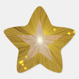 Forma de estrela com autocolante "Dourado"
