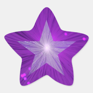 Forma de estrela de autocolante
