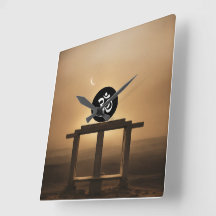 FORMA DE QUADRADO DO RELÓGIO DE PAREDE