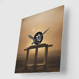 FORMA DE QUADRADO DO RELÓGIO DE PAREDE