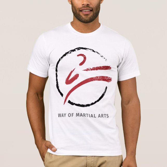 Forma de T-Shirt de Artes Marciais (Frente)