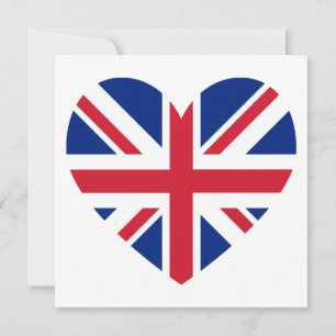 Forma do coração de Union Jack